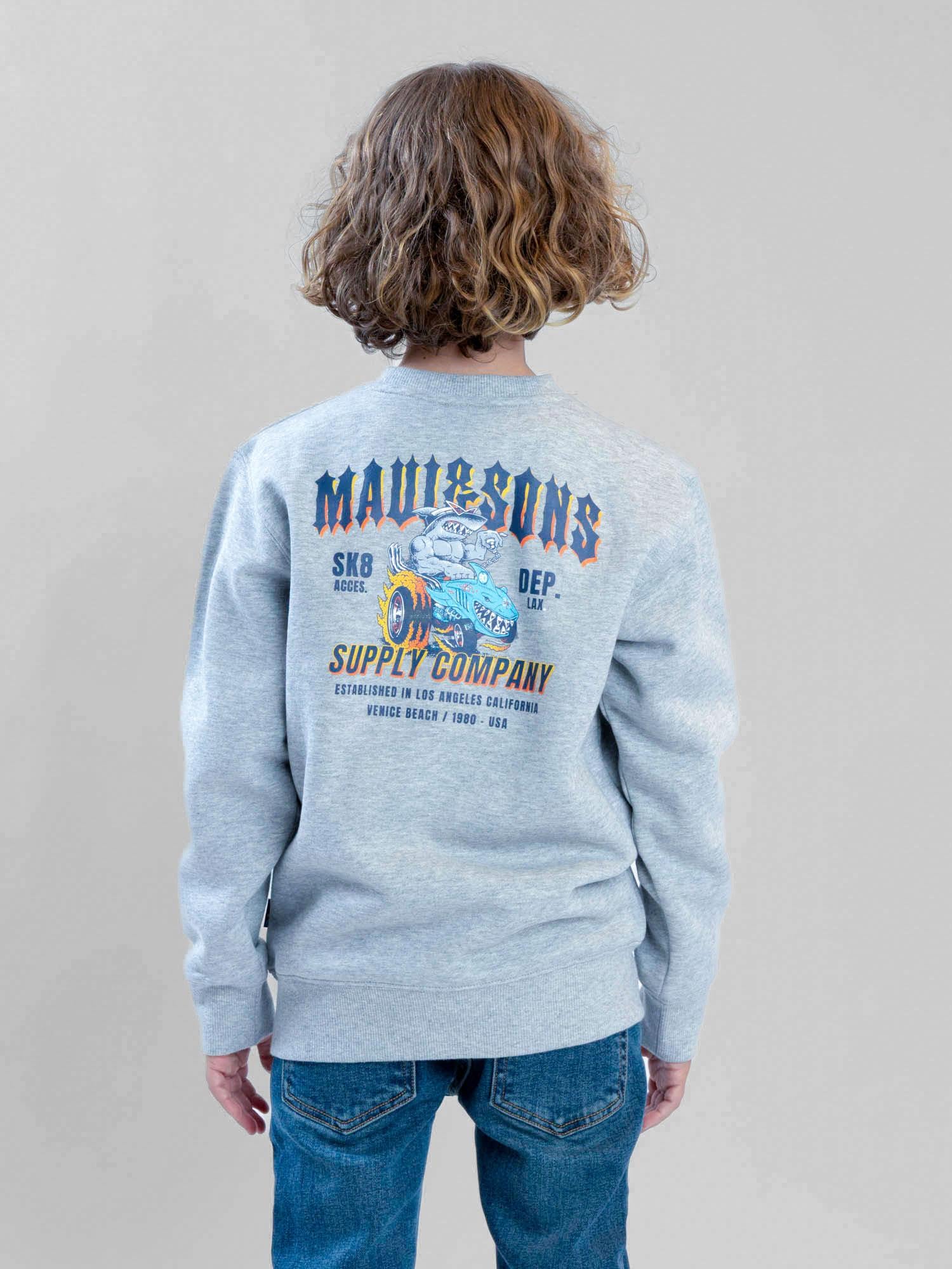 POLERON CR FIELDTRIP GRIS INFANTIL MAUI AND SONS - 3