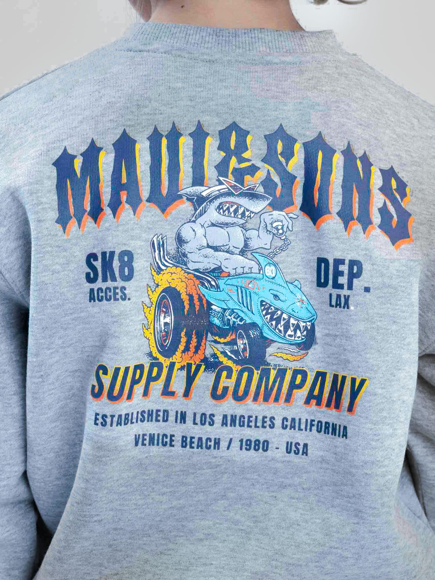 POLERON CR FIELDTRIP GRIS INFANTIL MAUI AND SONS - 4
