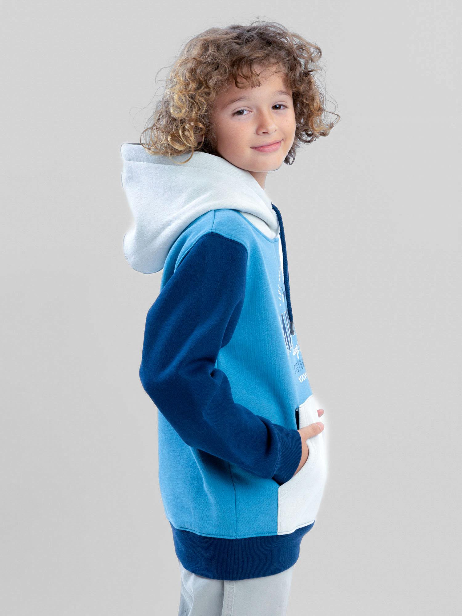 POLERON CANGURO COASTFALL CELESTE INFANTIL MAUI AND SONS - 2