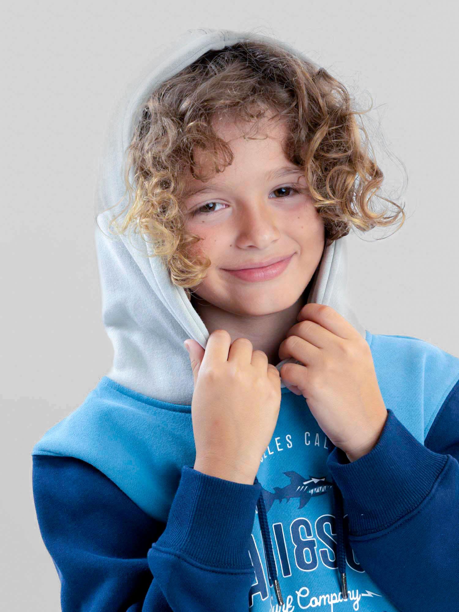 POLERON CANGURO COASTFALL CELESTE INFANTIL MAUI AND SONS - 4