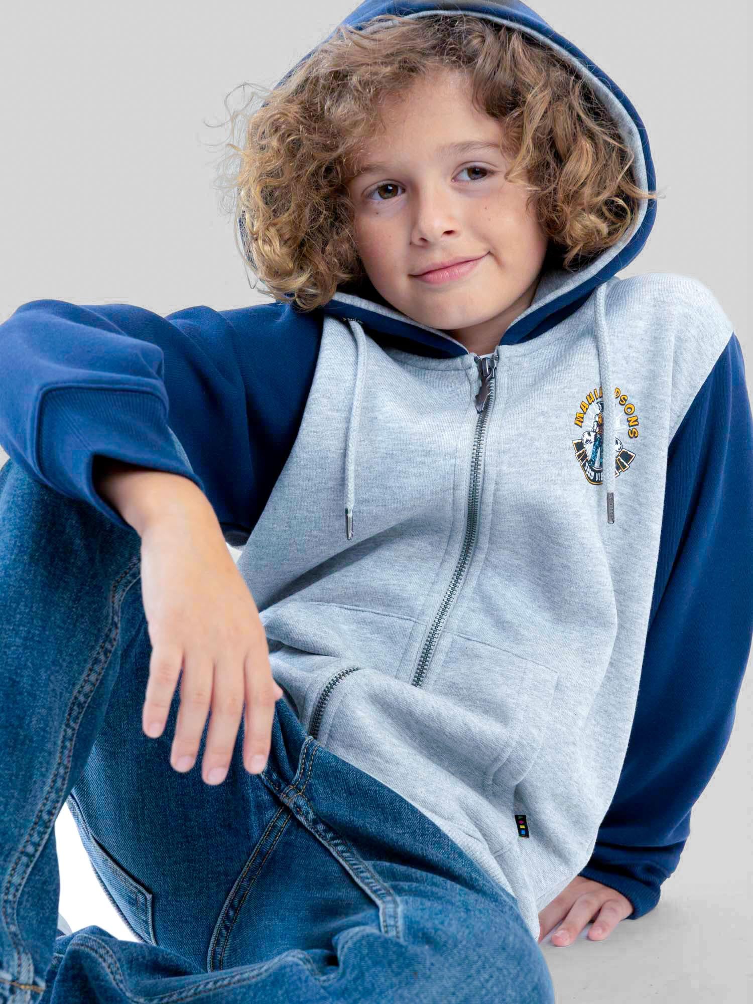 POLERON FZ EVERFLOW GRIS INFANTIL MAUI AND SONS - 6