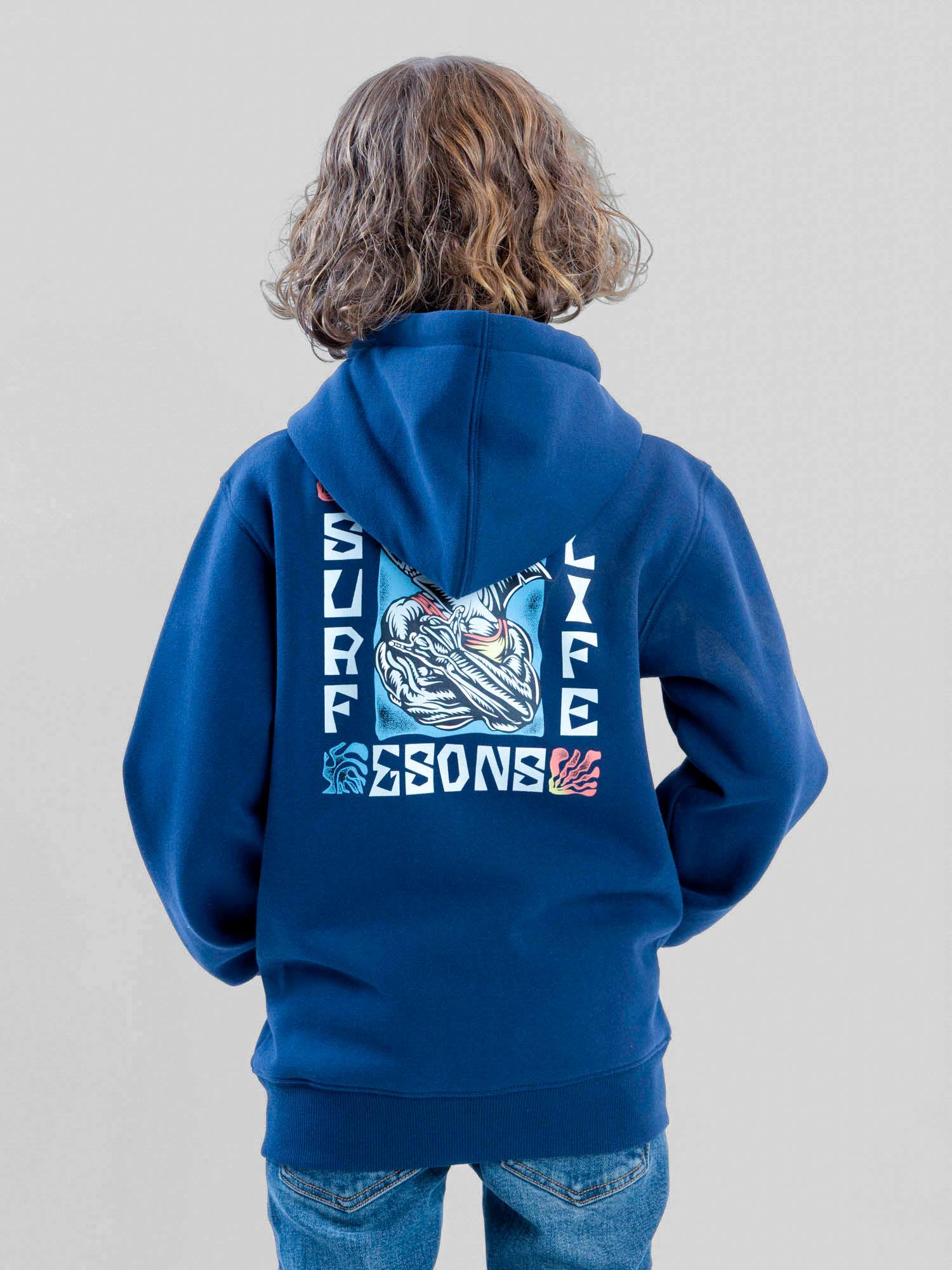 POLERON FZ COASTLOOP AZUL INFANTIL MAUI AND SONS - 3
