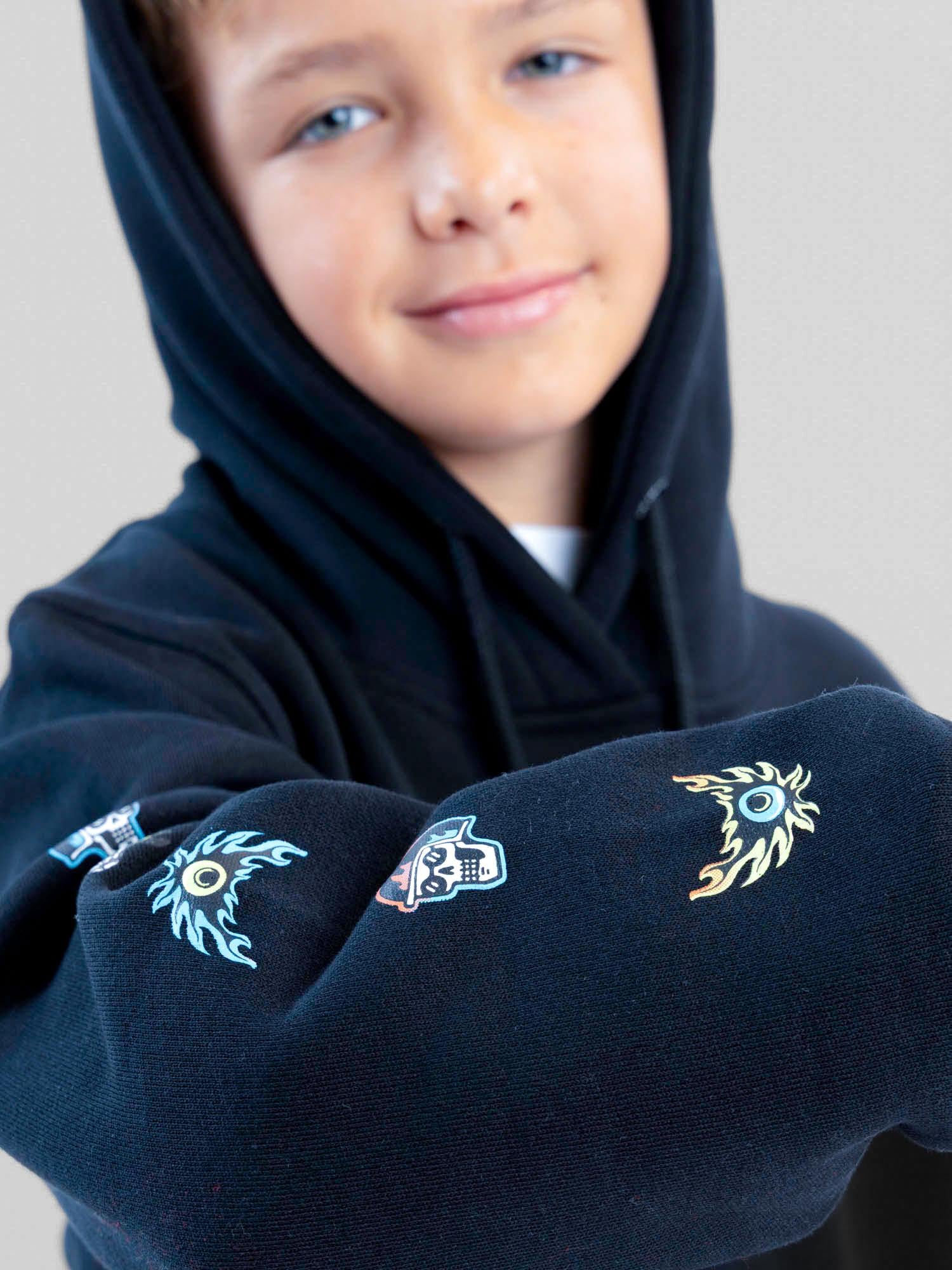 POLERON CANGURO SEAPATH NEGRO INFANTIL MAUI AND SONS - 4