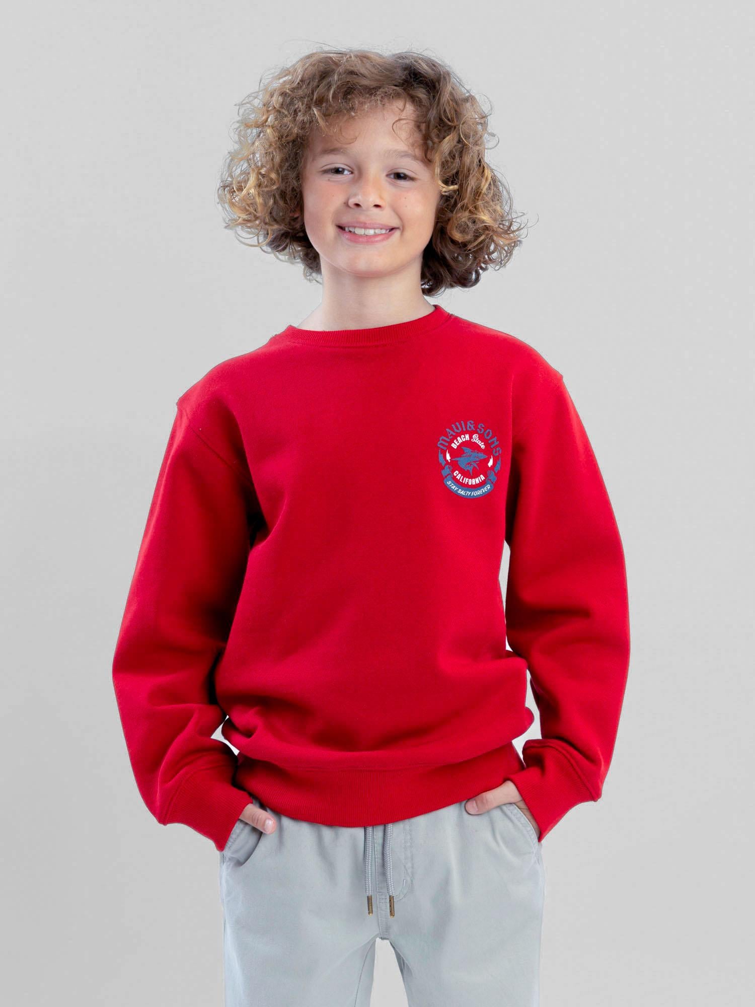 POLERON CR SUNDOWN ROJO INFANTIL MAUI AND SONS - 1
