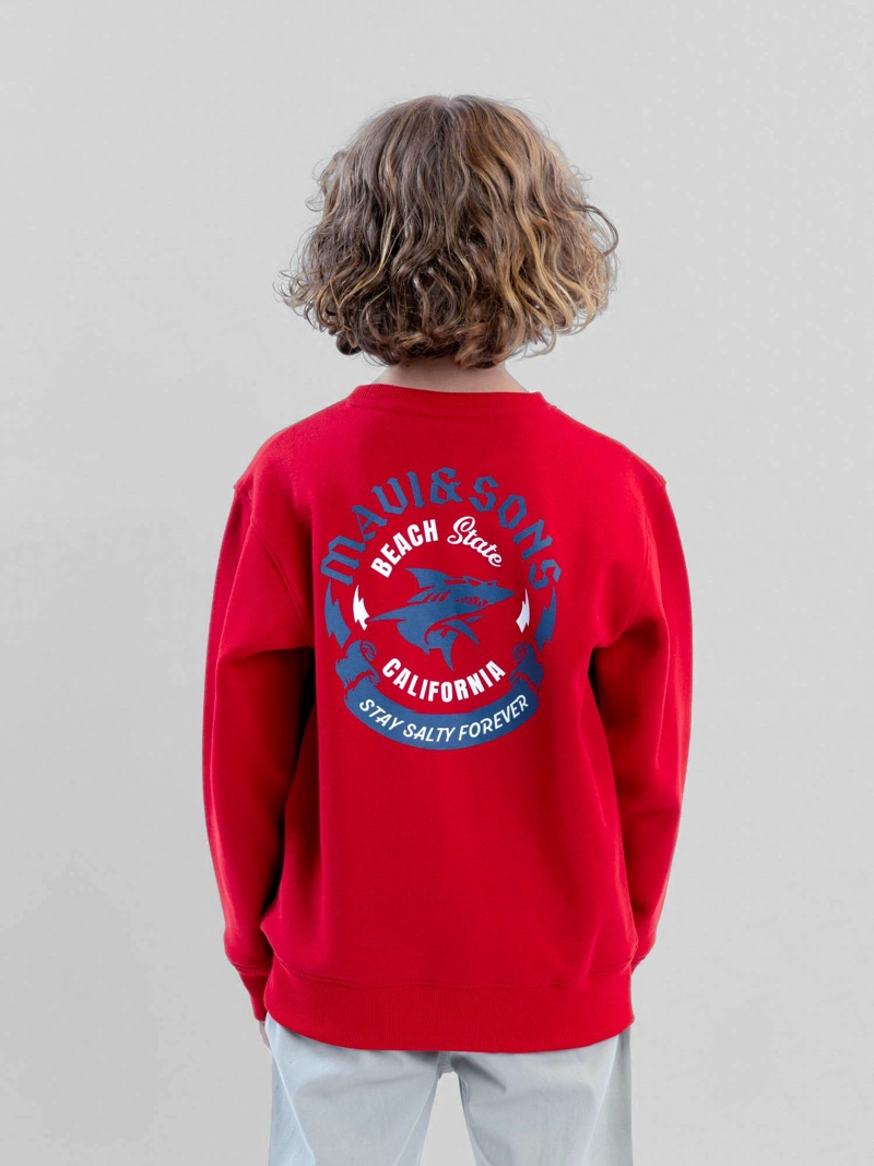 POLERON CR SUNDOWN ROJO INFANTIL MAUI AND SONS - 3