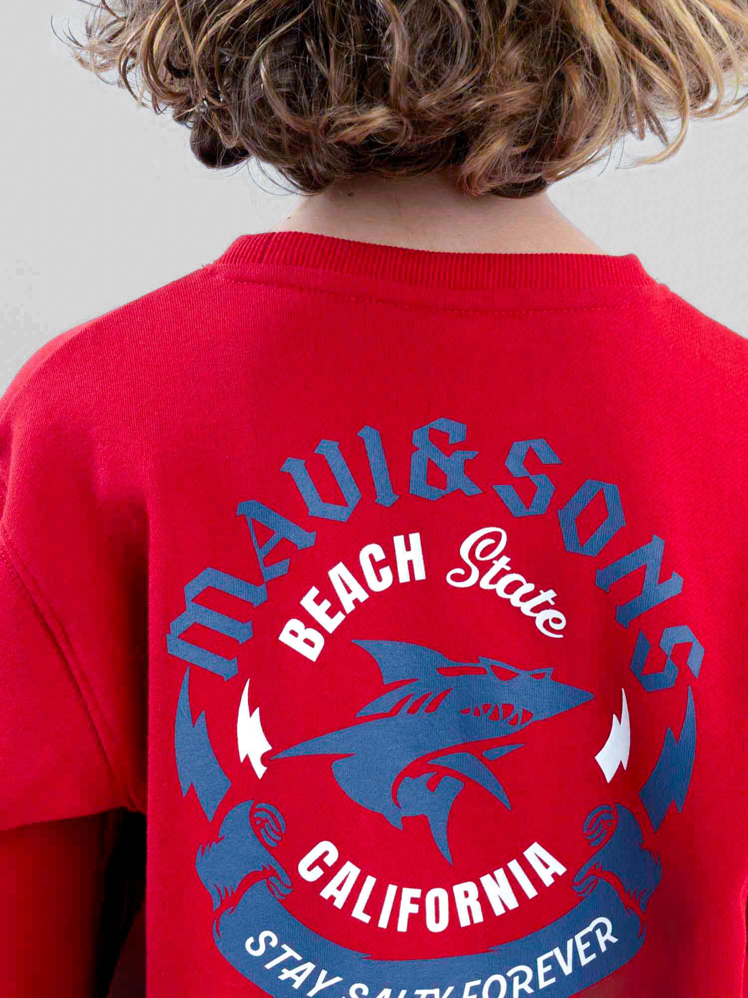 POLERON CR SUNDOWN ROJO INFANTIL MAUI AND SONS - 4