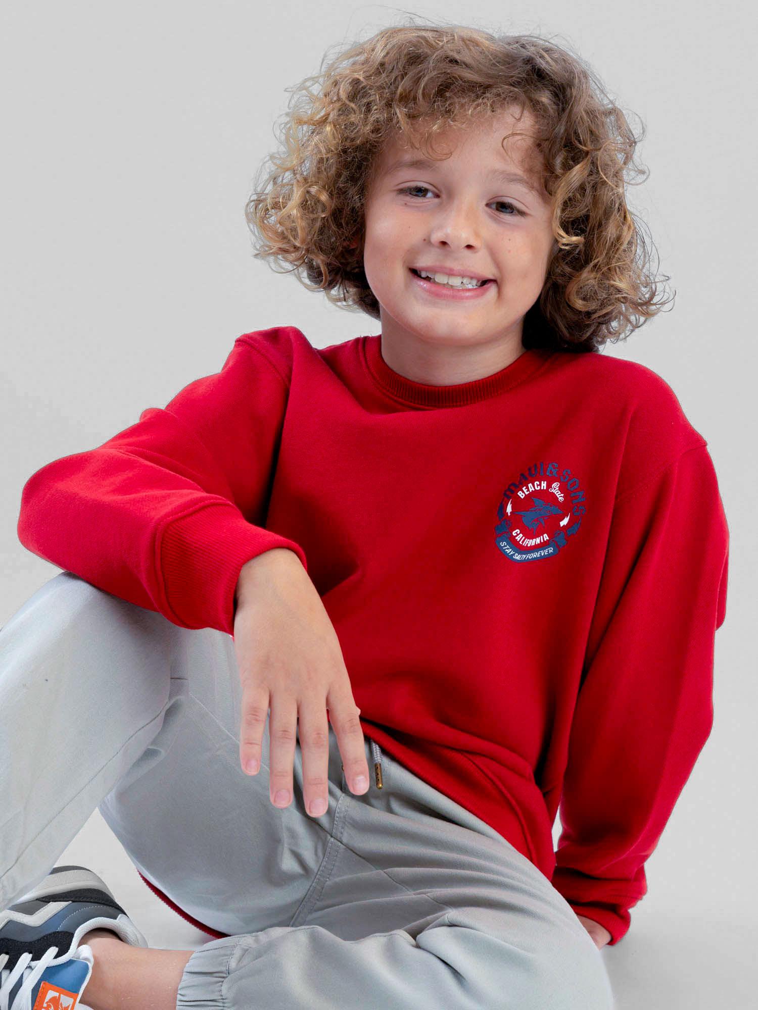 POLERON CR SUNDOWN ROJO INFANTIL MAUI AND SONS - 6