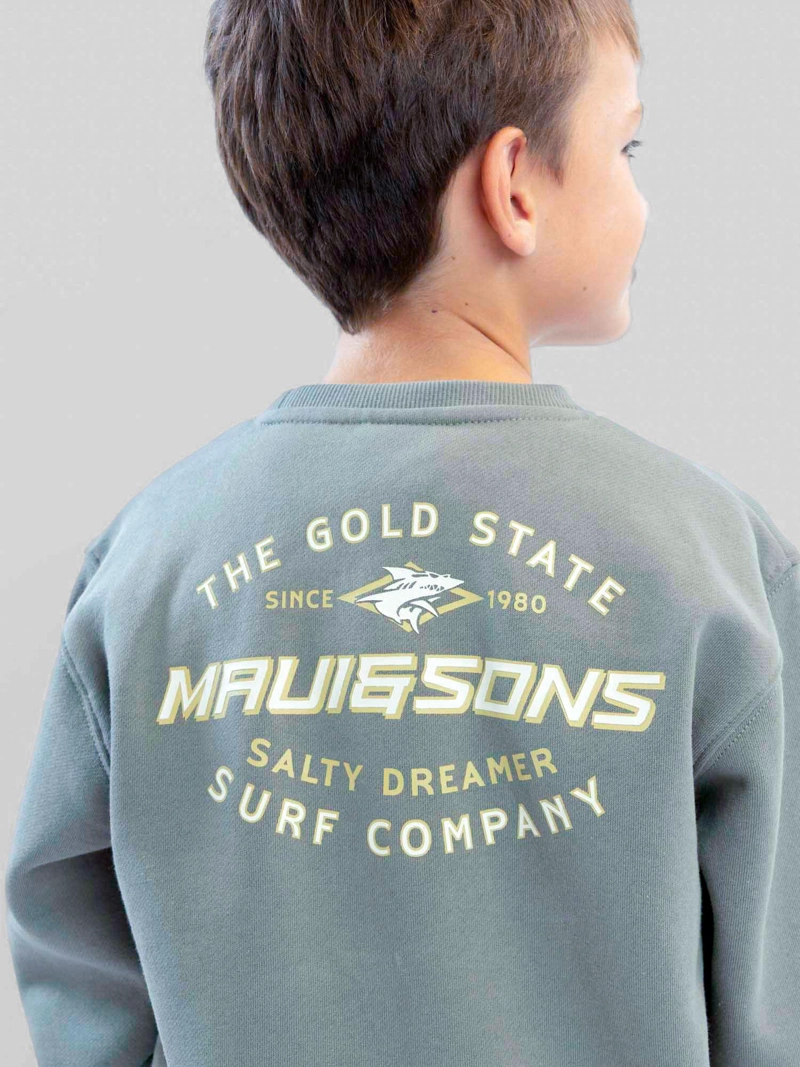 POLERON CR DAYBREAK VERDE INFANTIL MAUI AND SONS - 3