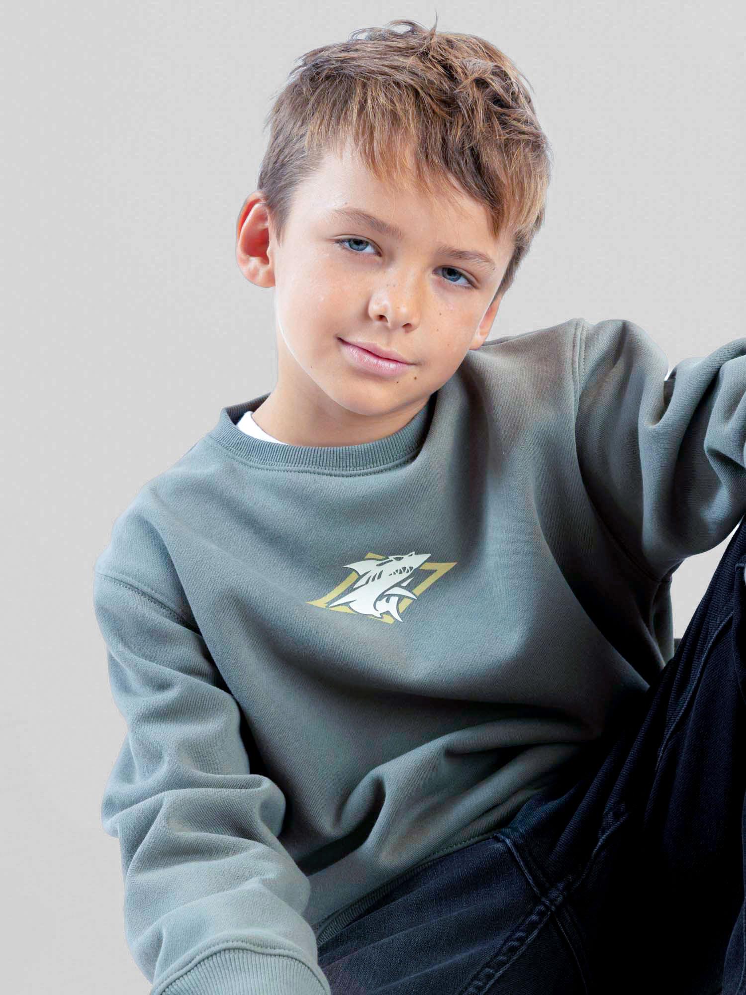 POLERON CR DAYBREAK VERDE INFANTIL MAUI AND SONS - 4