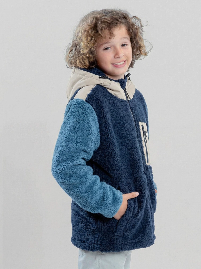 POLERON CHIPORRO TOUBKAL AZUL INFANTIL MAUI AND SONS - 2