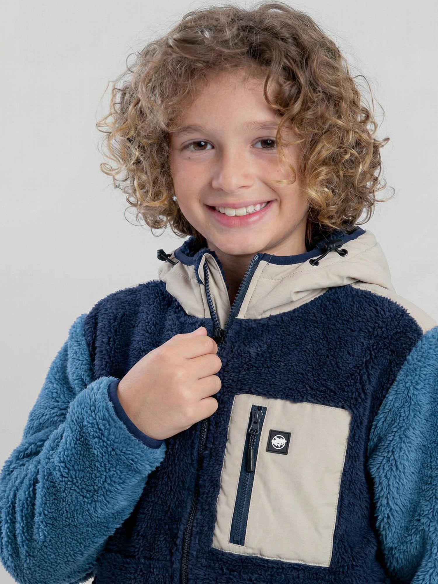 POLERON CHIPORRO TOUBKAL AZUL INFANTIL MAUI AND SONS - 4