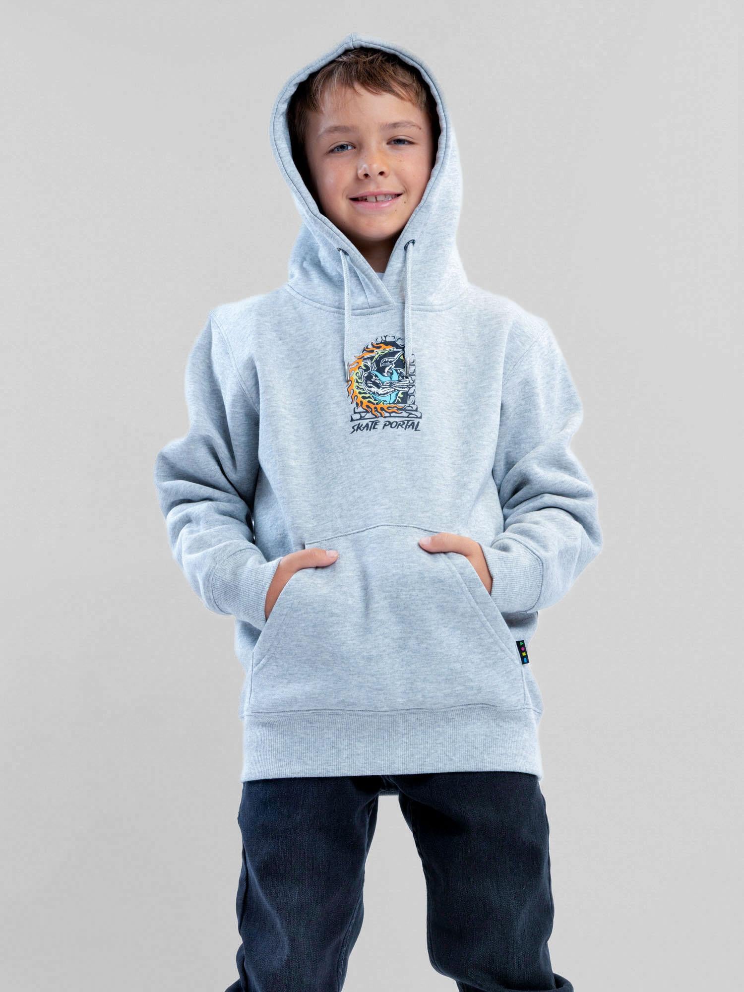 POLERON CANGURO SUNWAVE GRIS INFANTIL MAUI AND SONS - 1