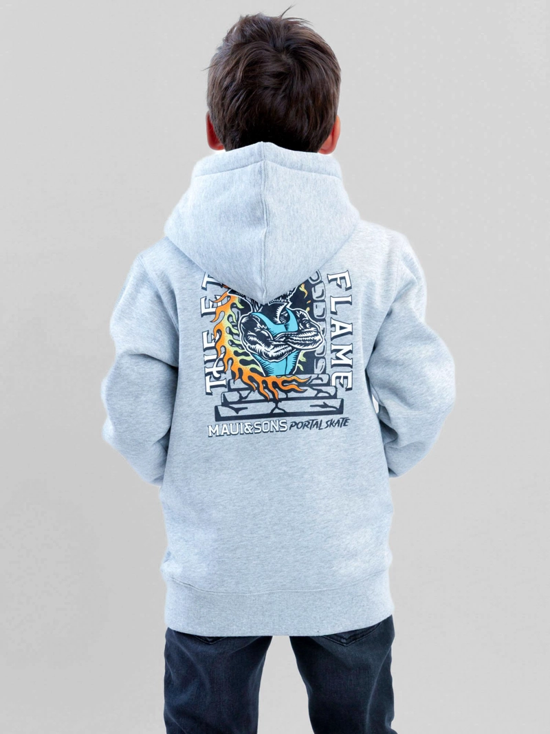 POLERON CANGURO SUNWAVE GRIS INFANTIL MAUI AND SONS - 4