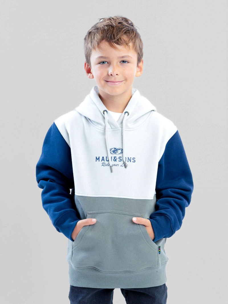 POLERON CANGURO OUTRIDER VERDE INFANTIL MAUI AND SONS - 1