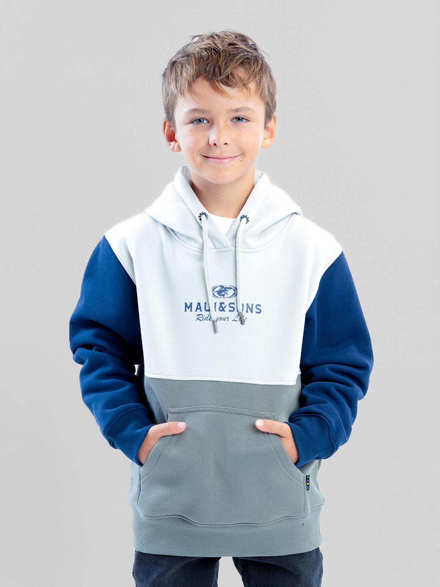 POLERON CANGURO OUTRIDER VERDE INFANTIL MAUI AND SONS - 1