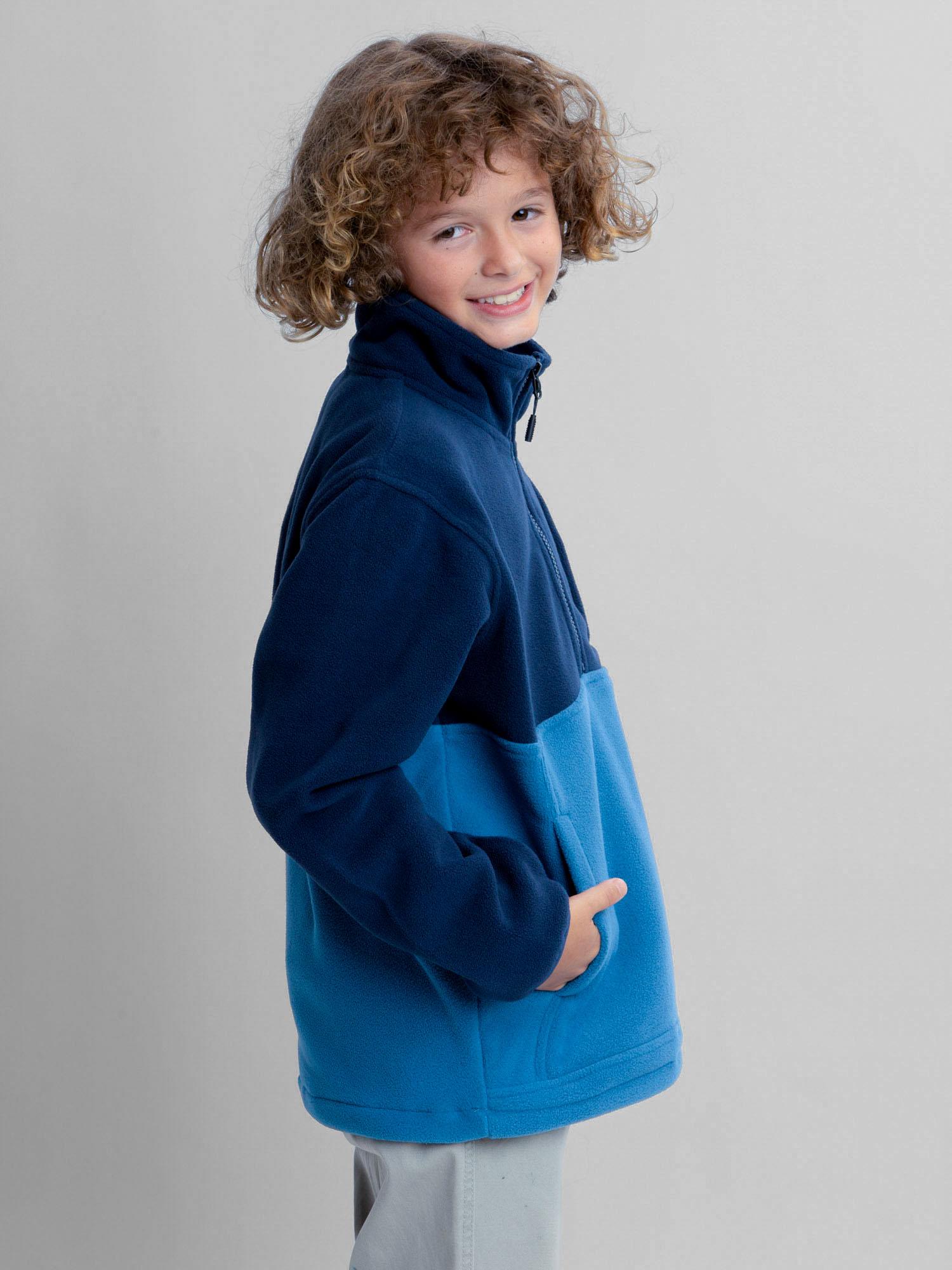POLERON POLAR EARTHTONE AZUL INFANTIL MAUI AND SONS - 2
