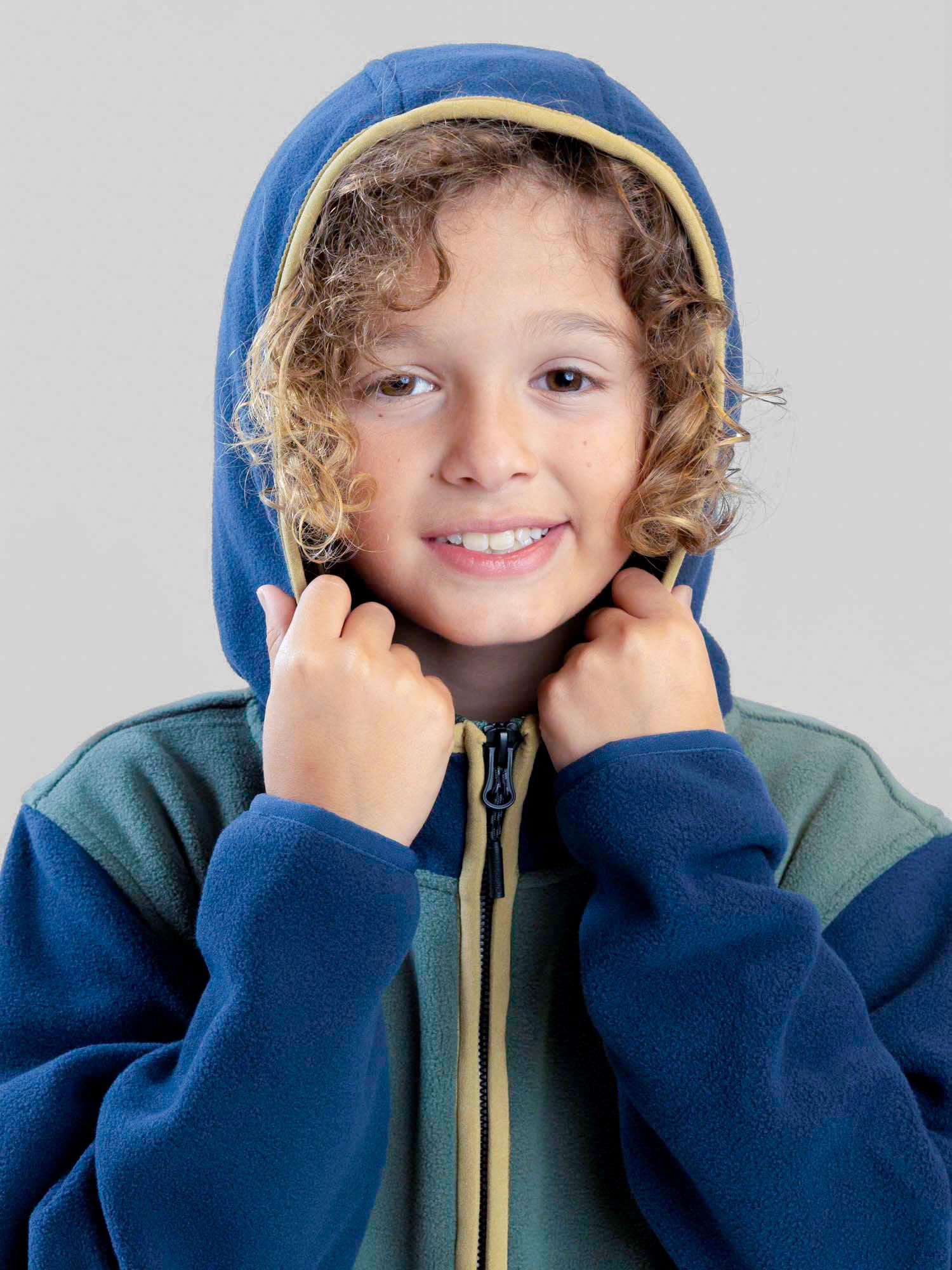 POLERON POLAR LONGSHORE VERDE INFANTIL MAUI AND SONS - 4