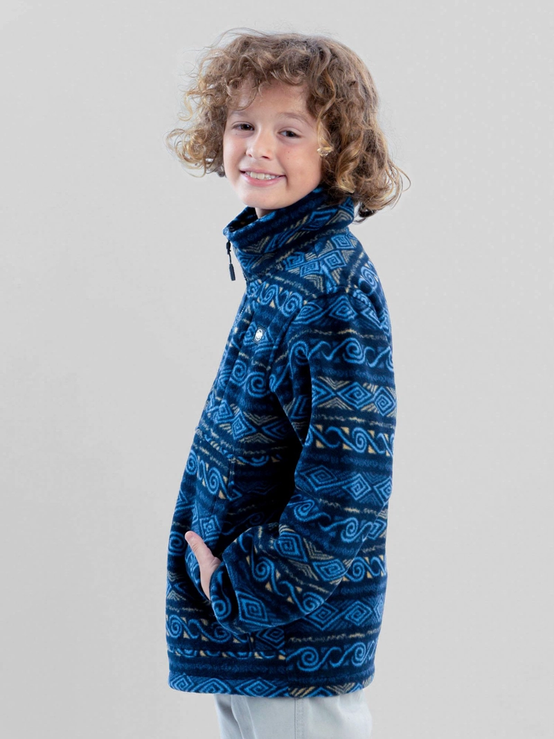 POLERON POLAR ANDEAN LAKE MULTICOLOR INFANTIL MAUI AND SONS - 2