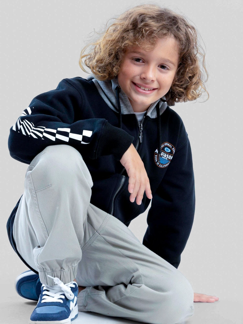 POLERON FZ SURFER NEGRO INFANTIL MAUI AND SONS - 1