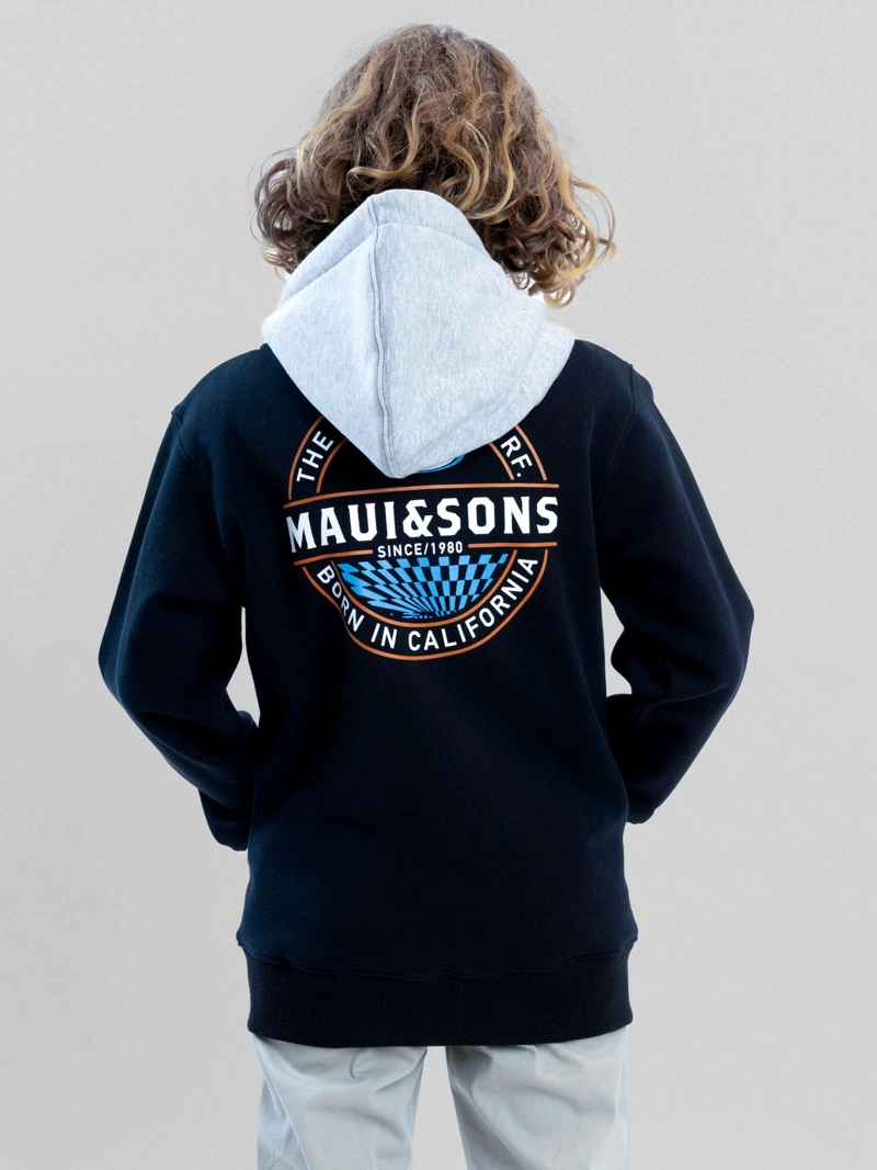POLERON FZ SURFER NEGRO INFANTIL MAUI AND SONS - 4