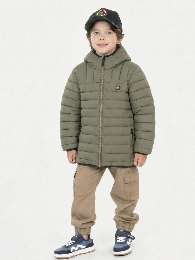 PARKA EASTPORT VERDE INFANTIL MAUI AND SONS - 4