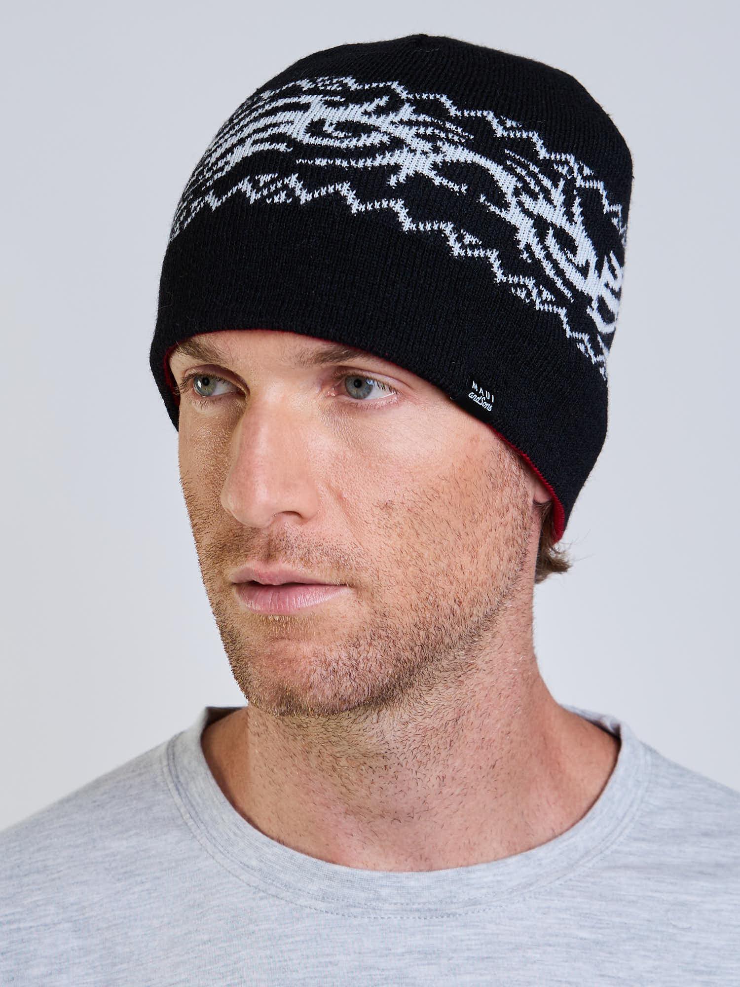 GORRO MADNESS REVERSIBLE NEGRO HOMBRE MAUI AND SONS - 2