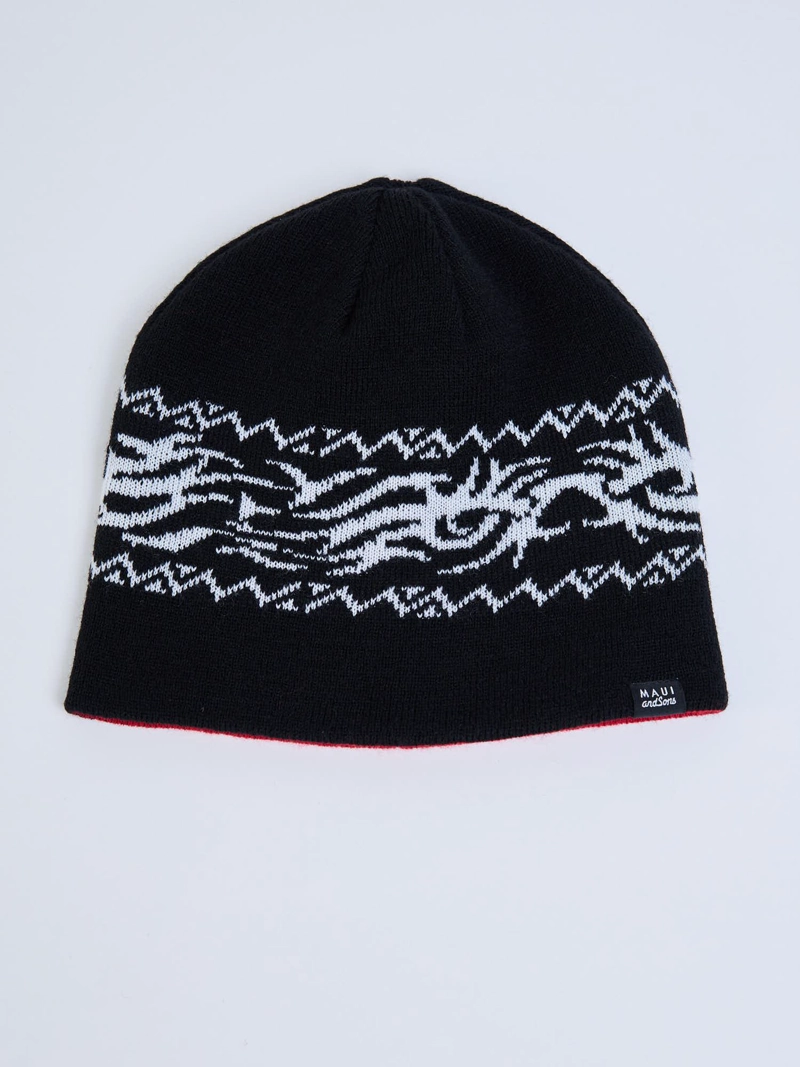 GORRO MADNESS REVERSIBLE NEGRO HOMBRE MAUI AND SONS - 5