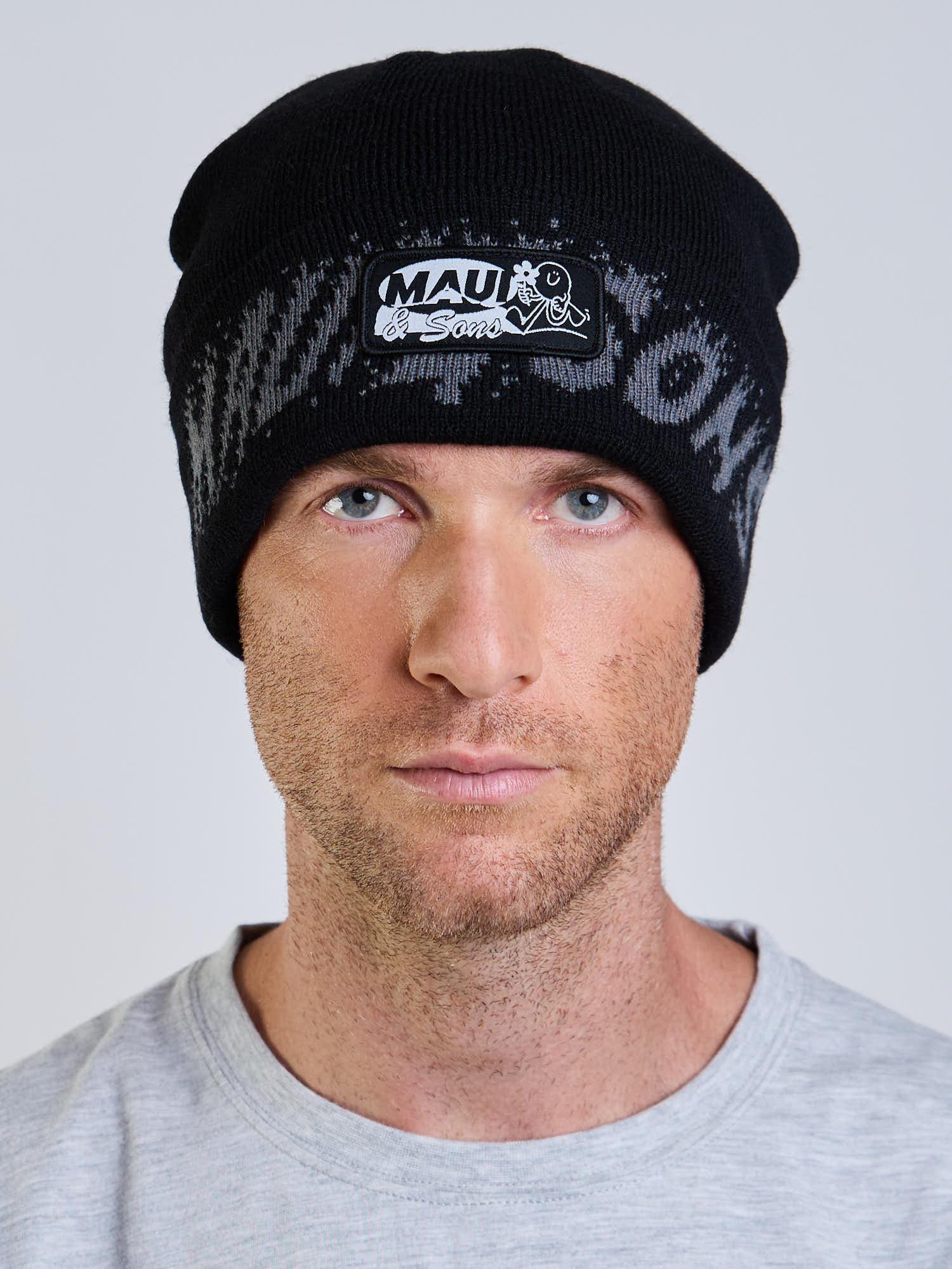 GORRO HAPPY DAY NEGRO HOMBRE MAUI AND SONS - 1
