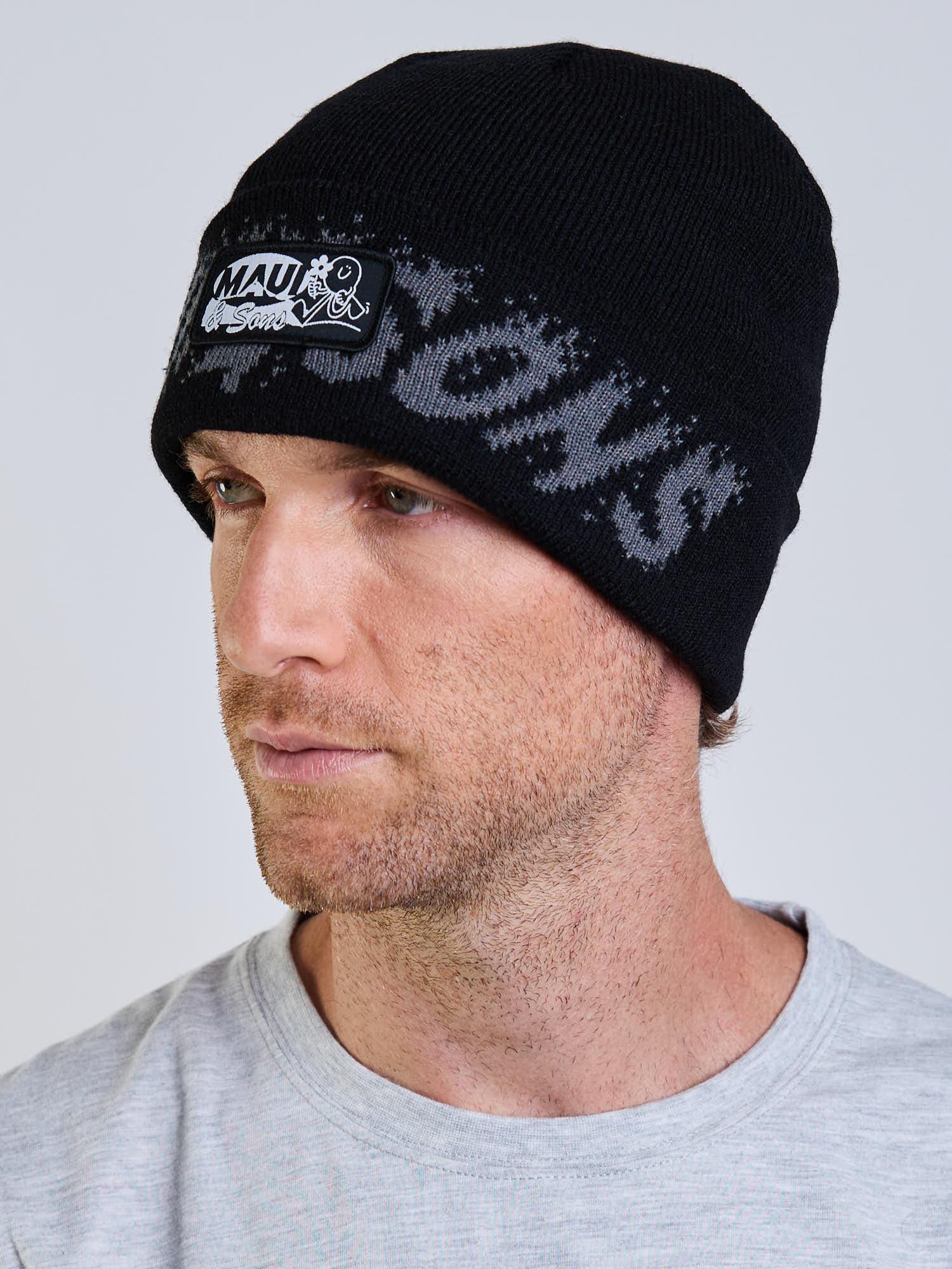 GORRO HAPPY DAY NEGRO HOMBRE MAUI AND SONS - 2