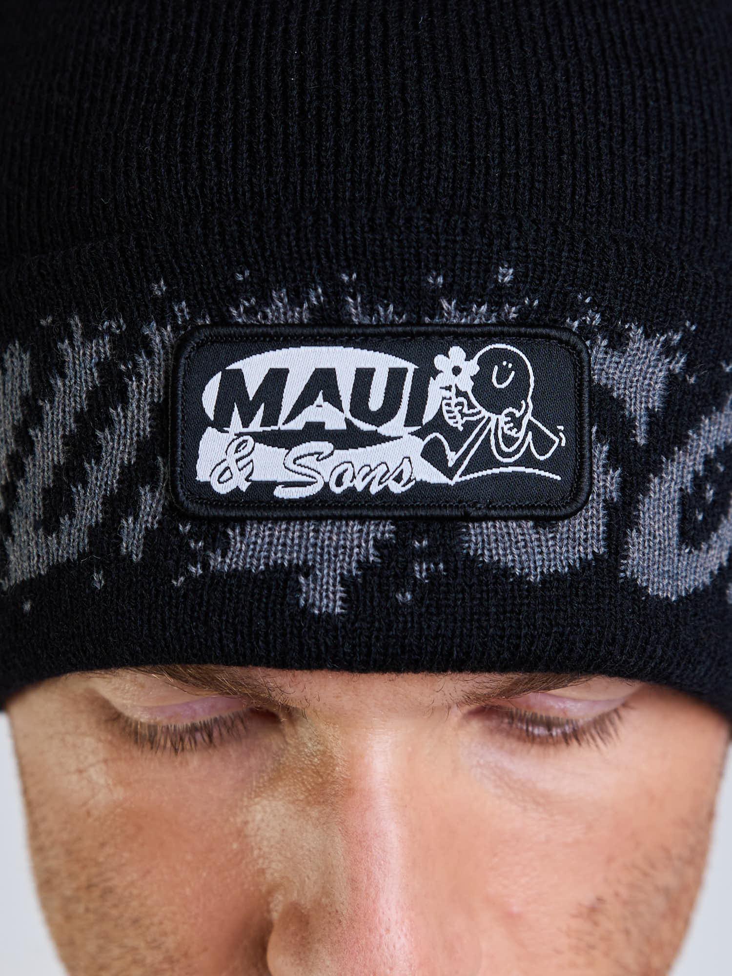 GORRO HAPPY DAY NEGRO HOMBRE MAUI AND SONS - 4