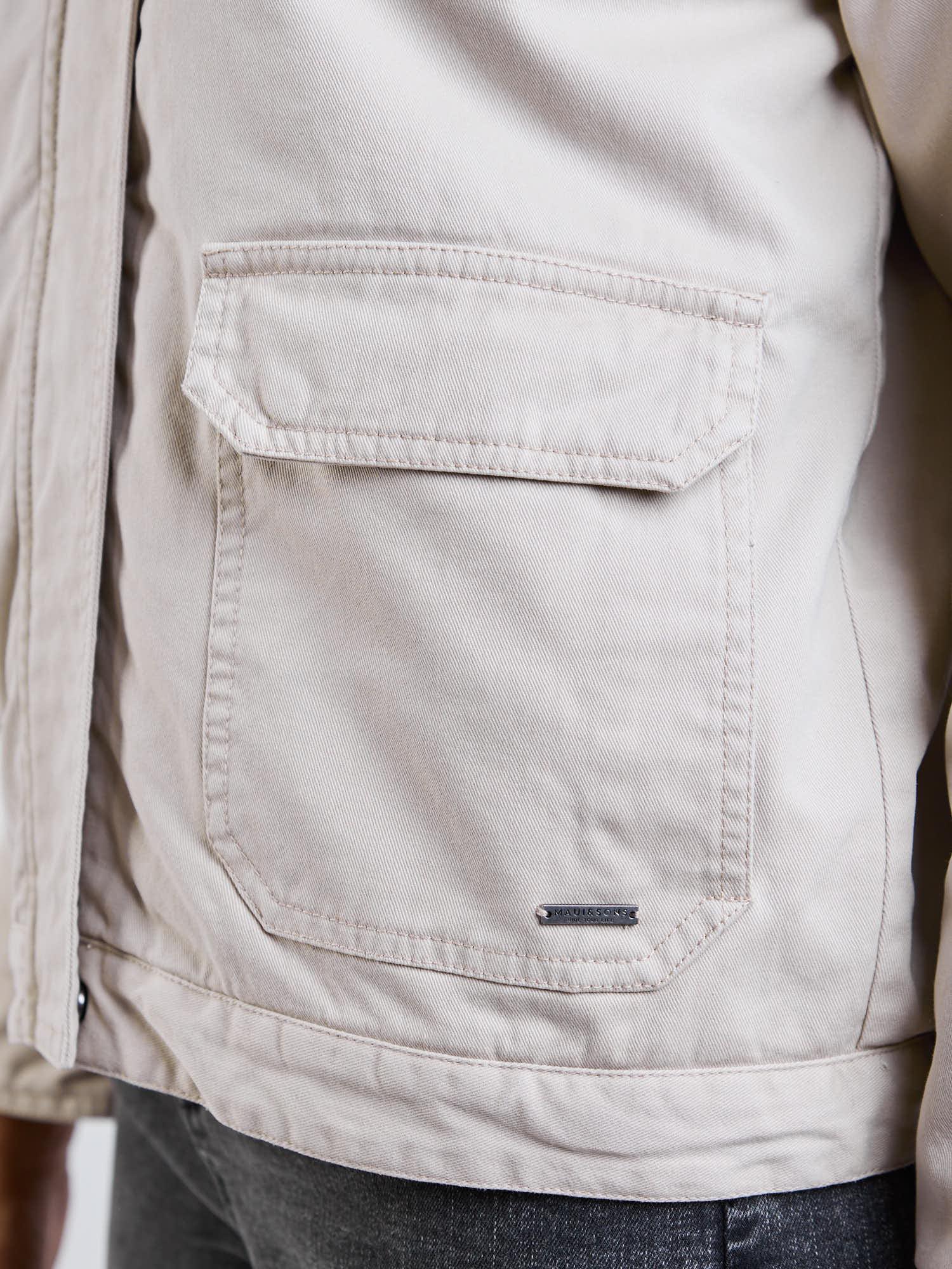 CHAQUETA POPPA BEIGE MUJER MAUI AND SONS - 5