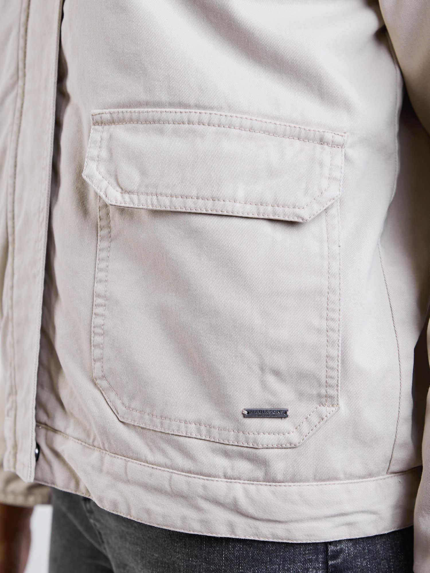 CHAQUETA POPPA BEIGE MUJER MAUI AND SONS - 5