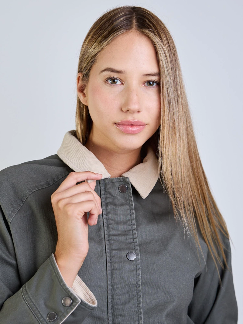 CHAQUETA POPPA VERDE MUJER MAUI AND SONS - 4