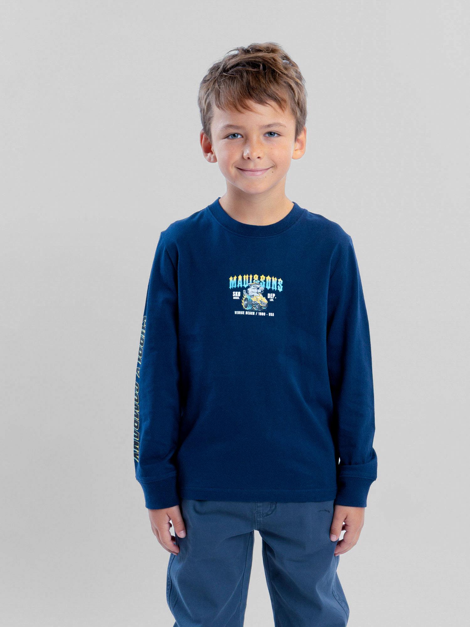 POLERA ML WACKY RACES AZUL INFANTIL MAUI AND SONS - 1