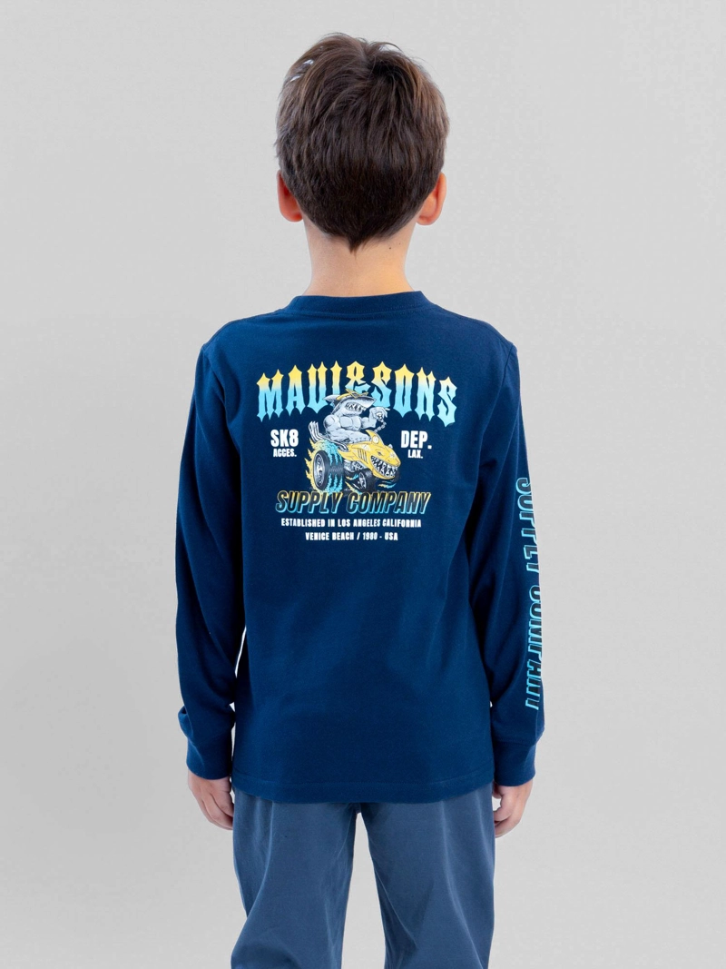 POLERA ML WACKY RACES AZUL INFANTIL MAUI AND SONS - 3