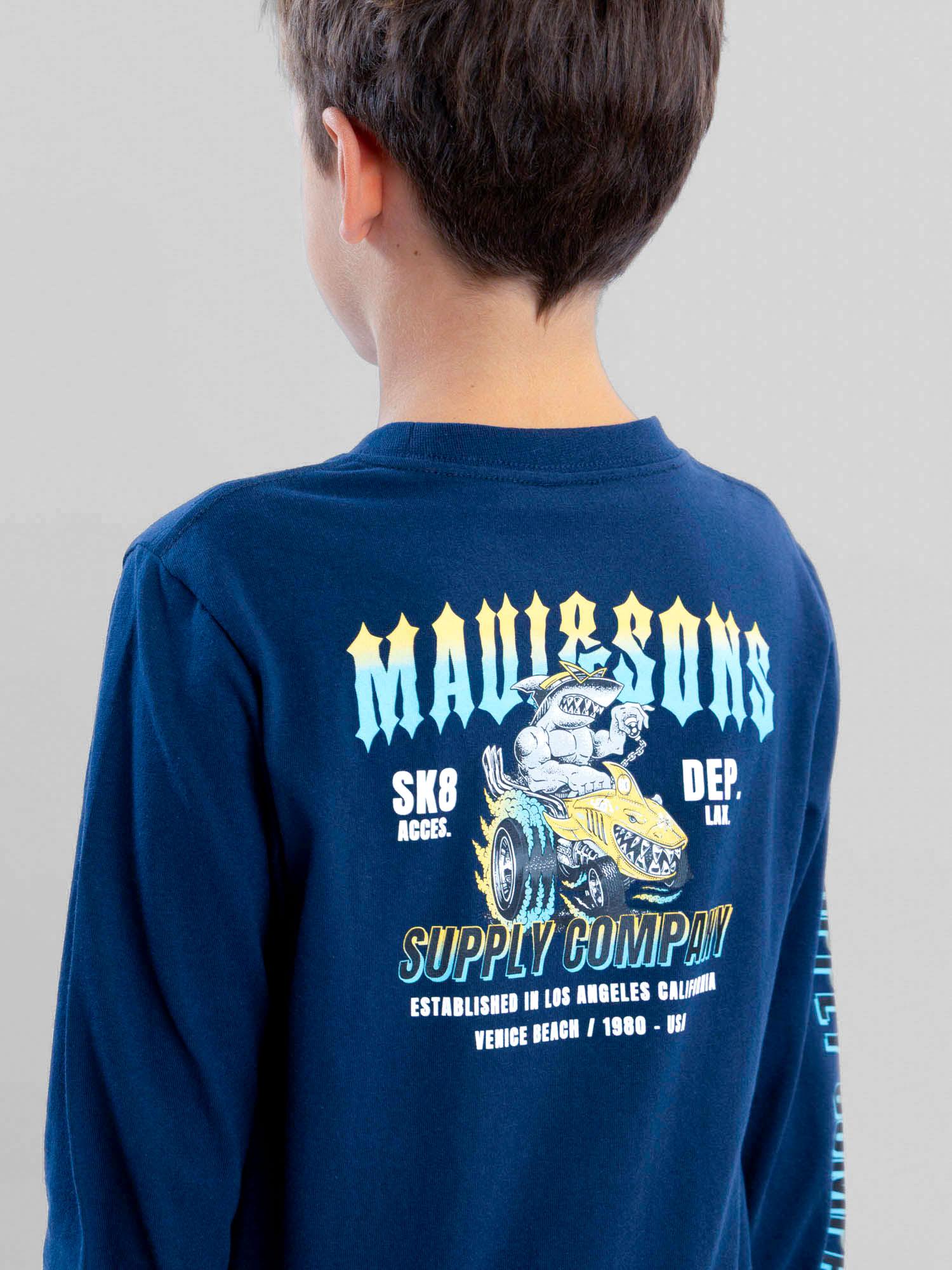 POLERA ML WACKY RACES AZUL INFANTIL MAUI AND SONS - 5