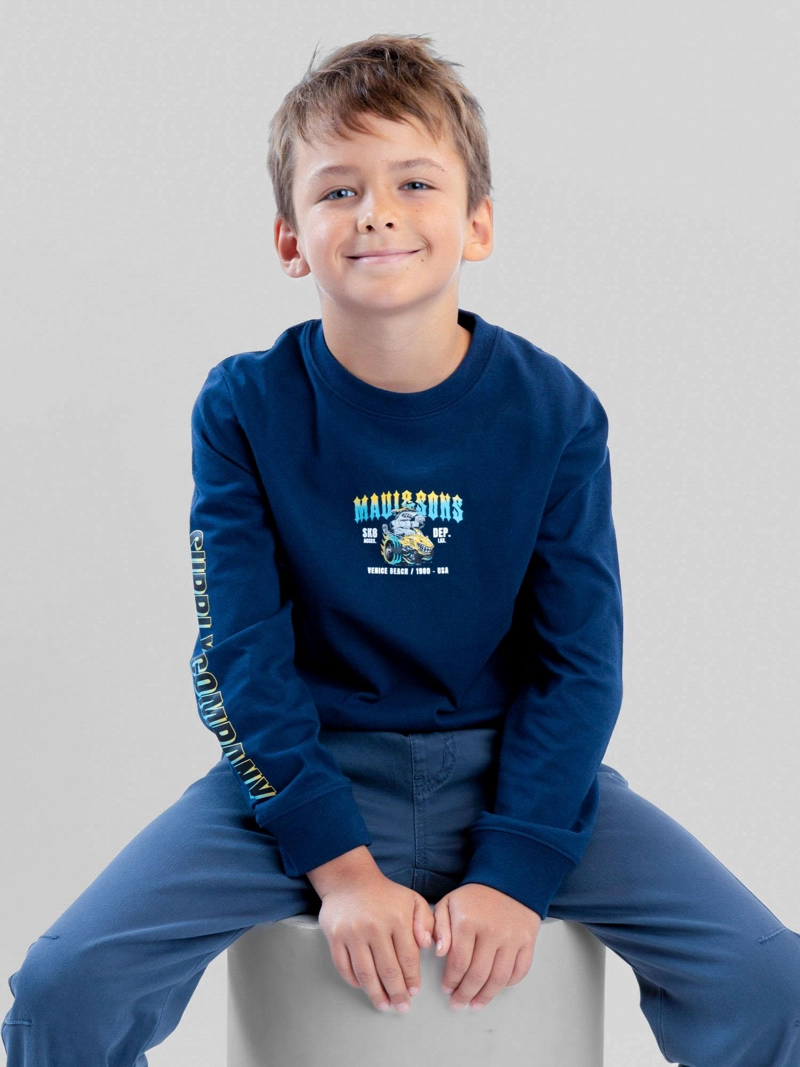 POLERA ML WACKY RACES AZUL INFANTIL MAUI AND SONS - 6