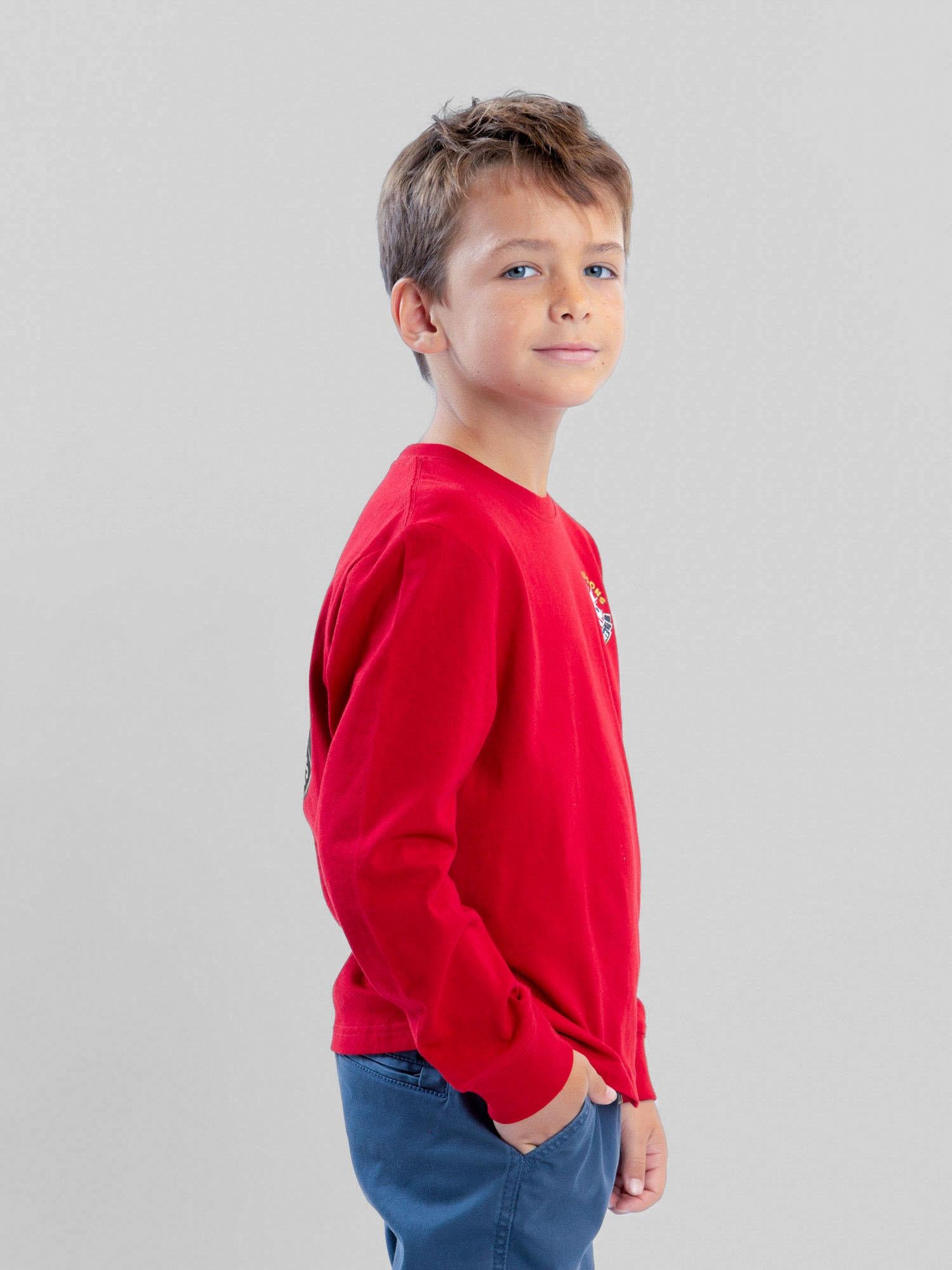POLERA ML SNOW VIBES ROJO INFANTIL MAUI AND SONS - 2