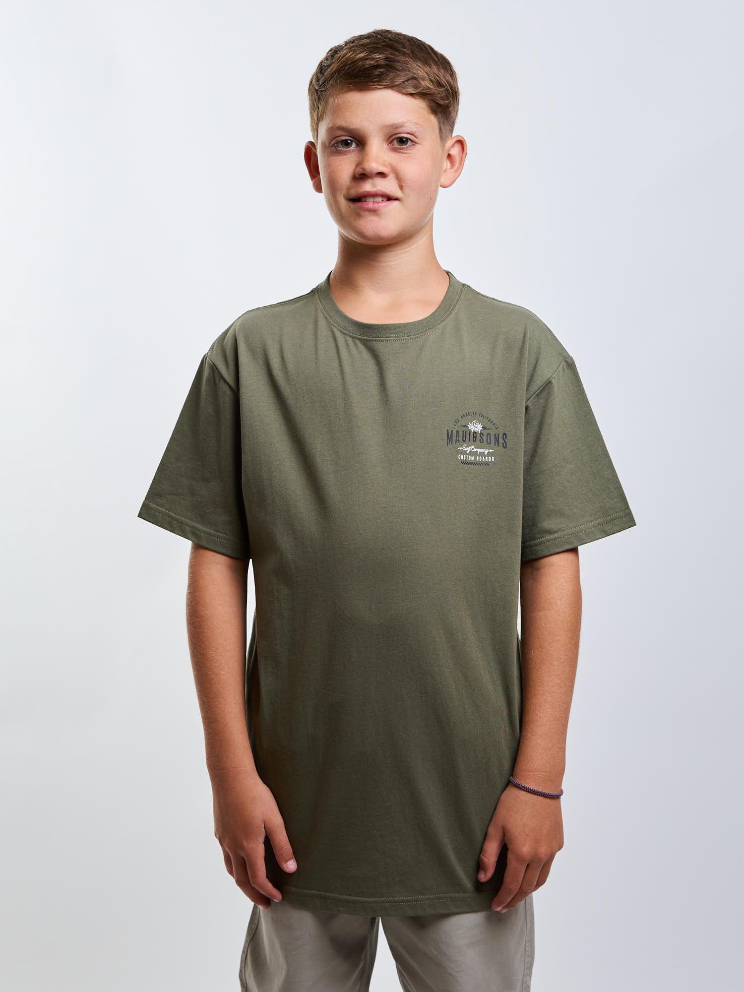 POLERA MC LOS ANGELES VERDE INFANTIL MAUI AND SONS - 1