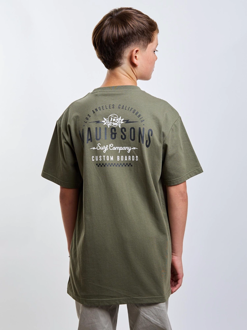 POLERA MC LOS ANGELES VERDE INFANTIL MAUI AND SONS - 2