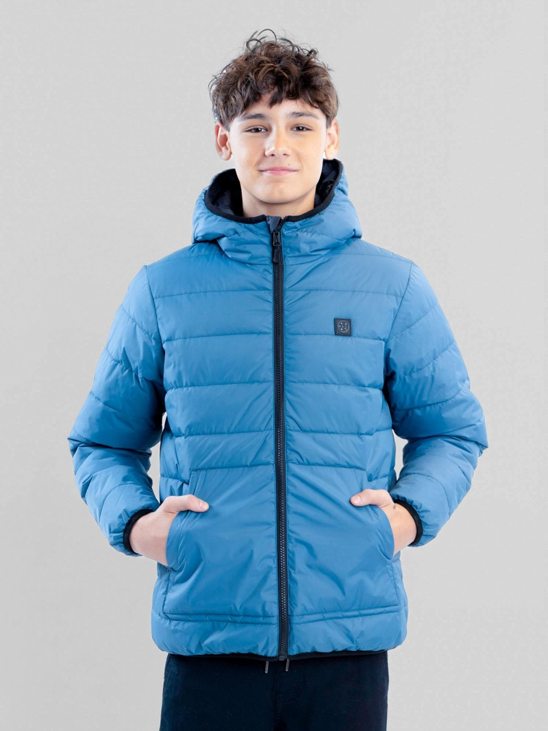 PARKA REVERSIBLE WINDY CELESTE INFANTIL MAUI AND SONS - 1