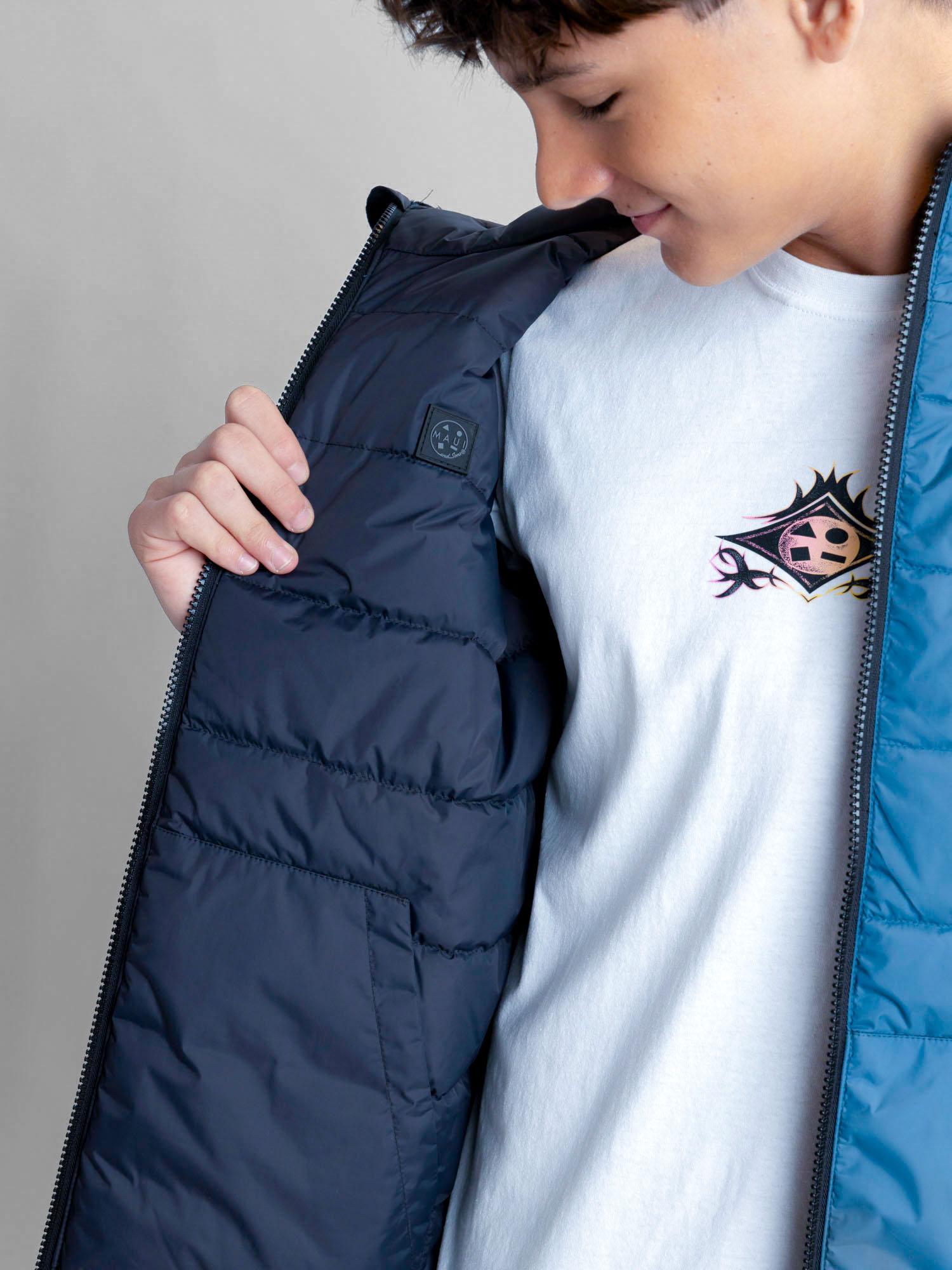PARKA REVERSIBLE WINDY CELESTE INFANTIL MAUI AND SONS - 6
