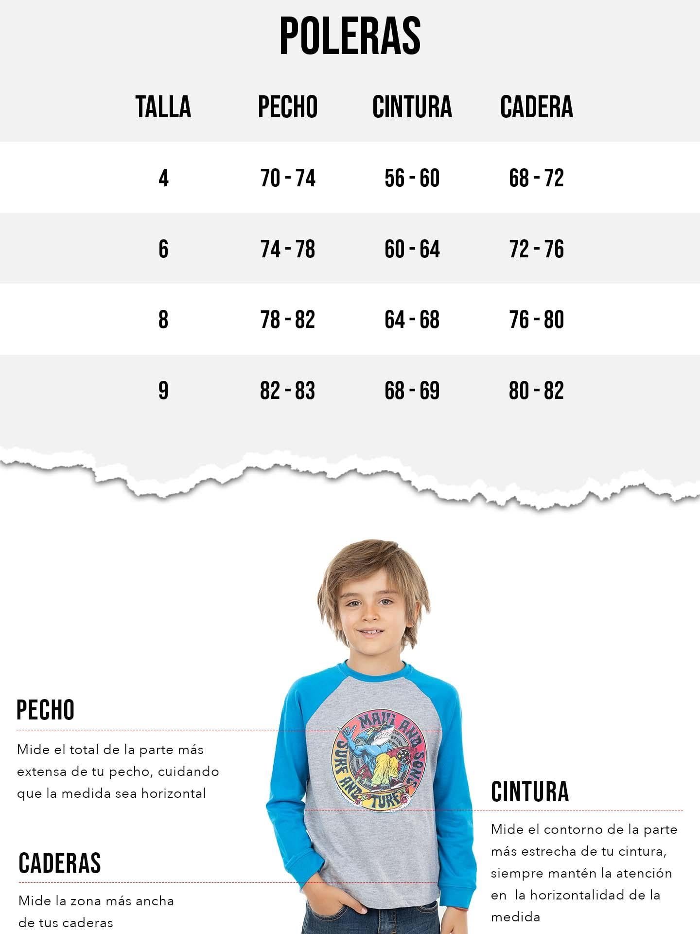 POLERA ML BADGE ROJO INFANTIL MAUI AND SONS - 6