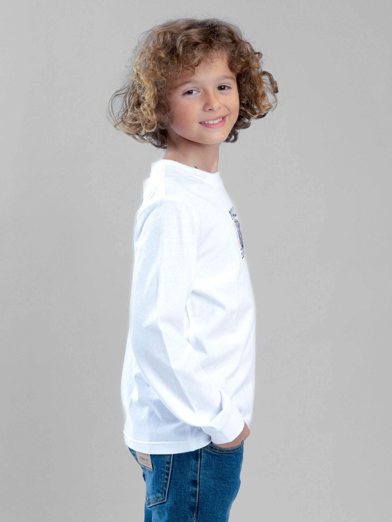 POLERA ML SHARK BLANCO INFANTIL MAUI AND SONS - 2