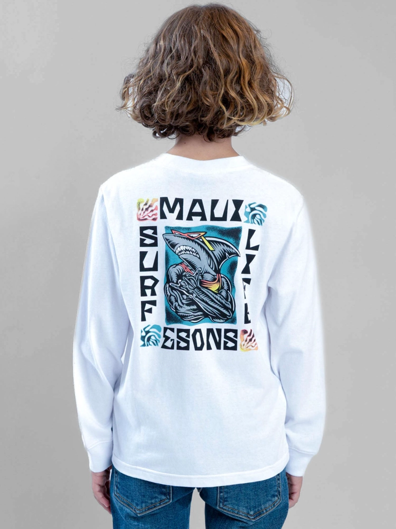 POLERA ML SHARK BLANCO INFANTIL MAUI AND SONS - 3