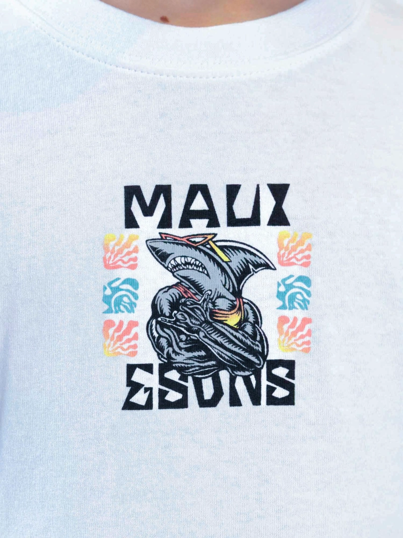 POLERA ML SHARK BLANCO INFANTIL MAUI AND SONS - 5