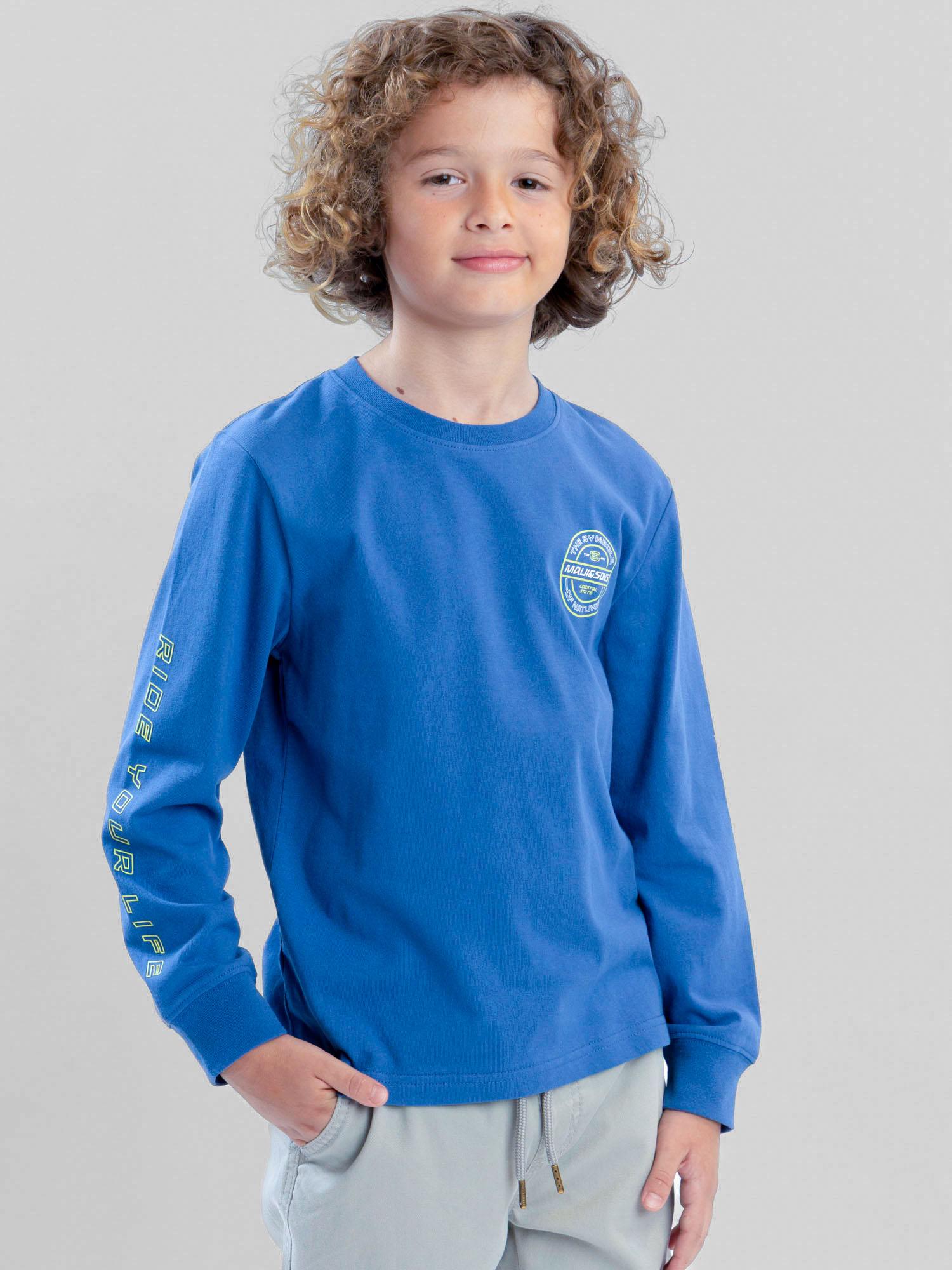 POLERA ML LOWTIDE CELESTE INFANTIL MAUI AND SONS - 1