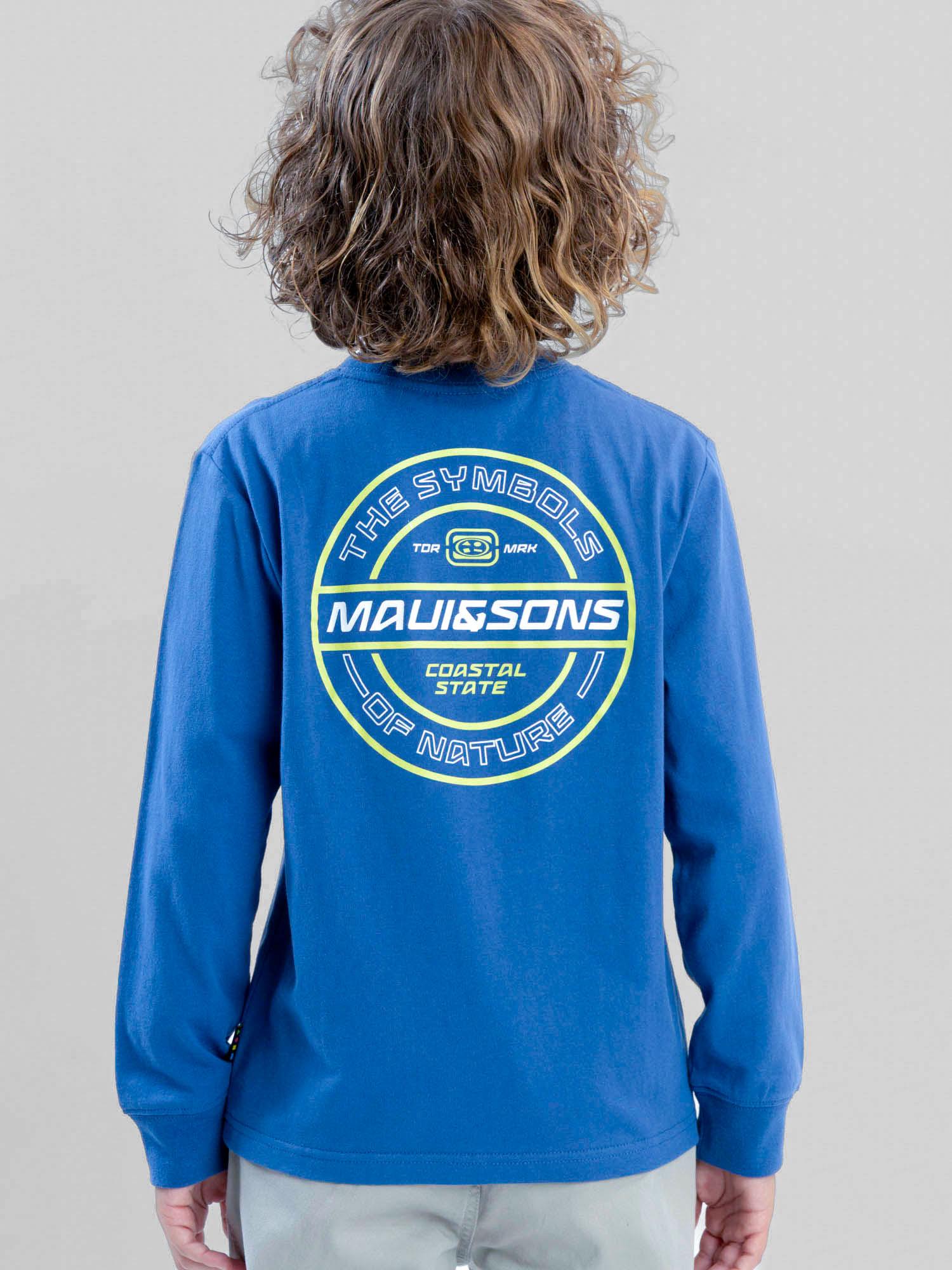 POLERA ML LOWTIDE CELESTE INFANTIL MAUI AND SONS - 6