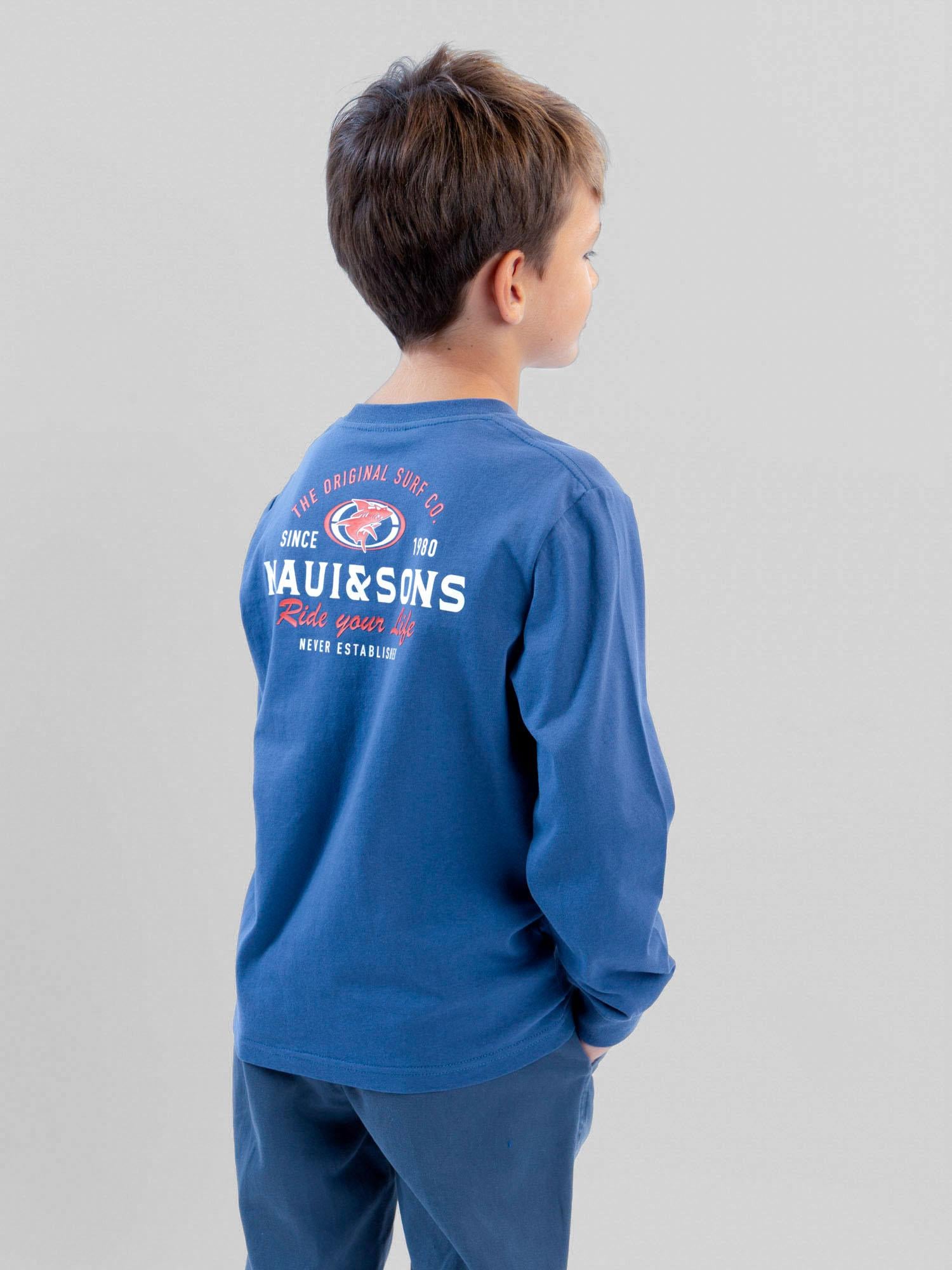 POLERA ML SAILWIND CELESTE INFANTIL MAUI AND SONS - 2