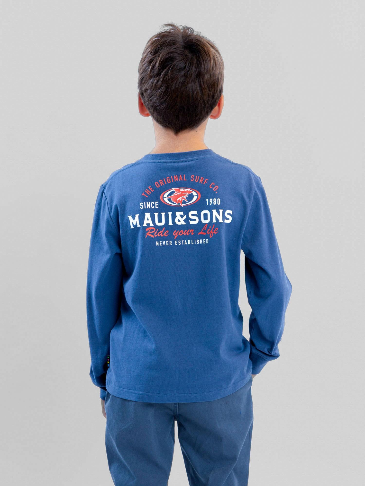 POLERA ML SAILWIND CELESTE INFANTIL MAUI AND SONS - 3